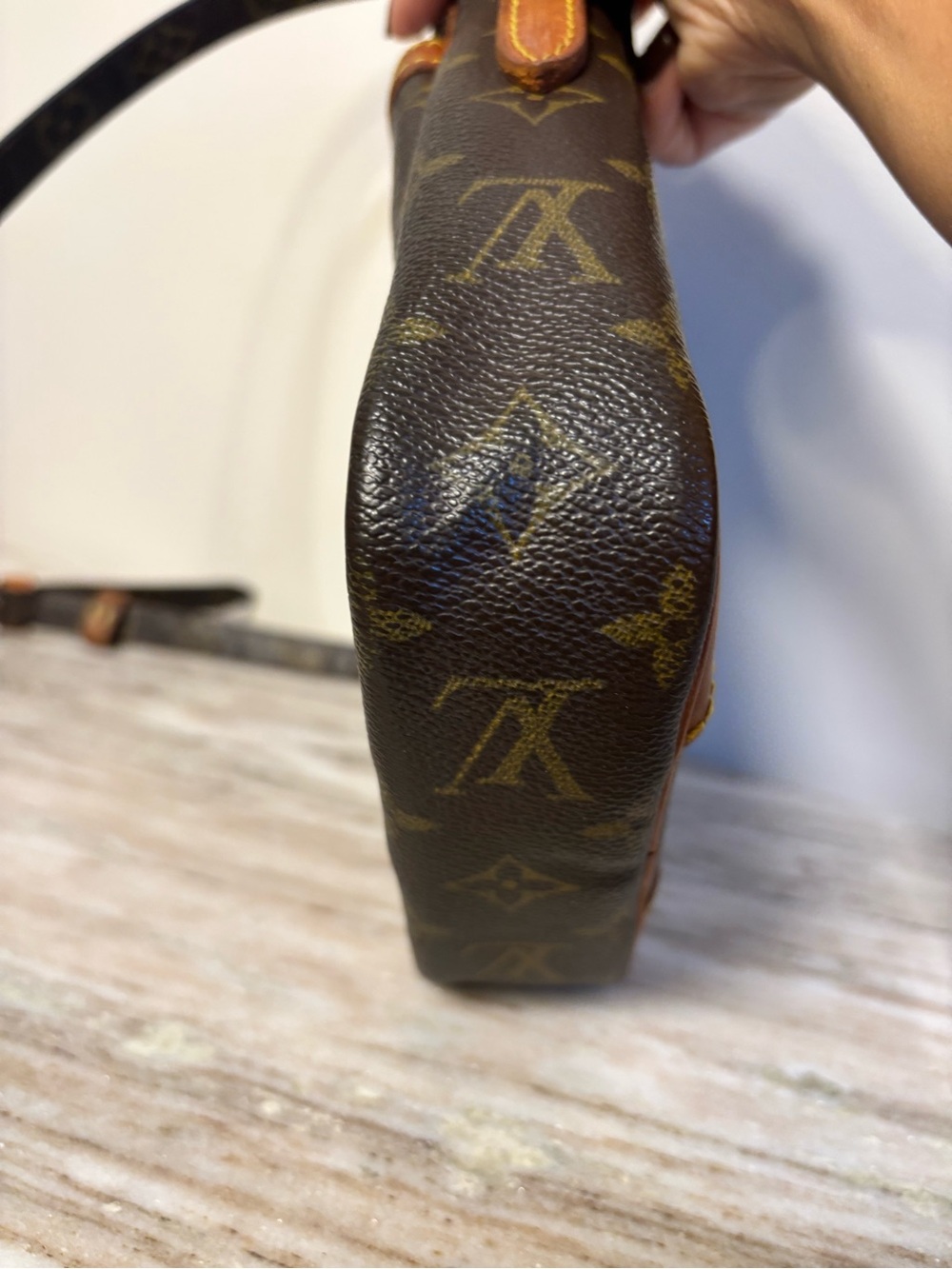 Louis Vuitton Vintage Monogram Danube PM Crossbody Bag France Mini Reporter - Picture 5 of 14